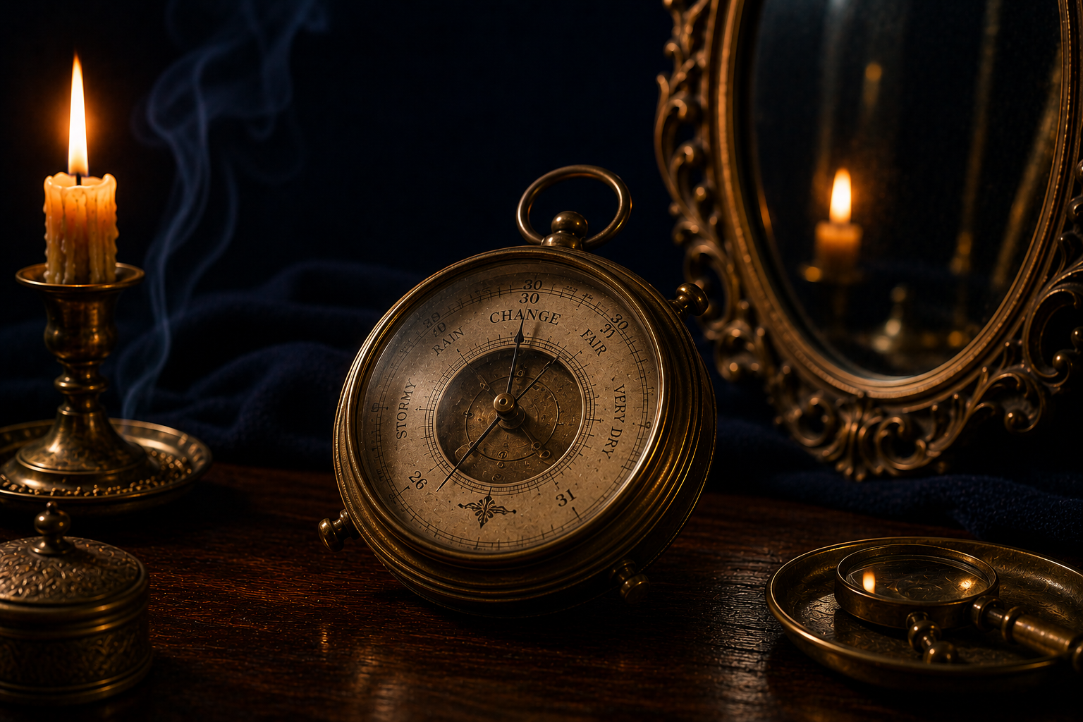 An antique barometer symbolising financial anxiety investing.